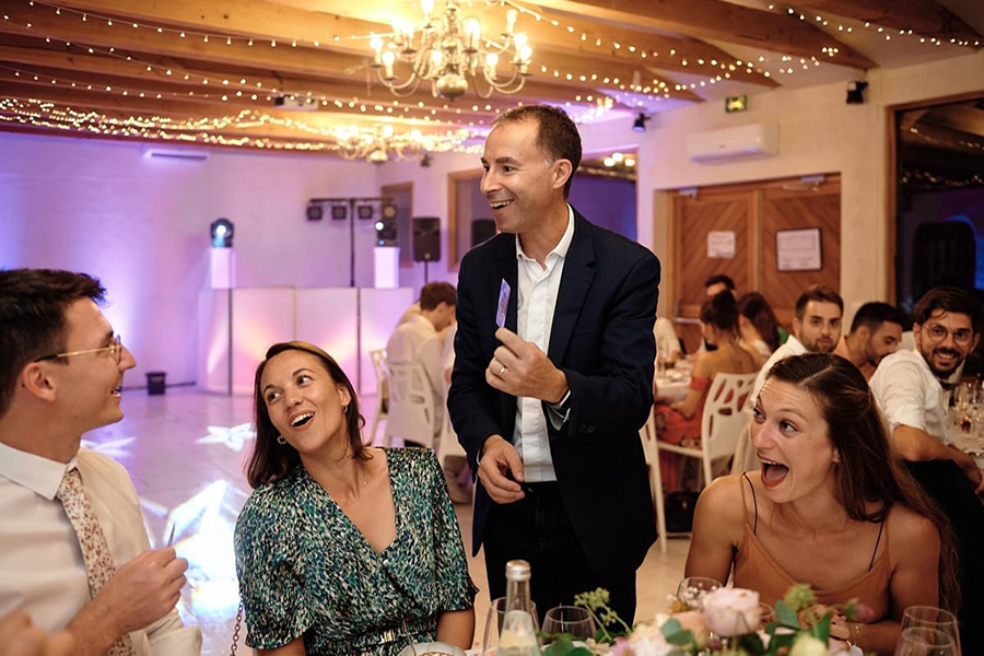 magicien mariage alsace vin d'honneur