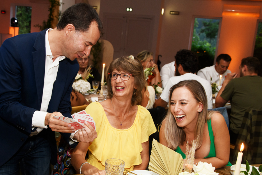 magie à un mariage en alsace